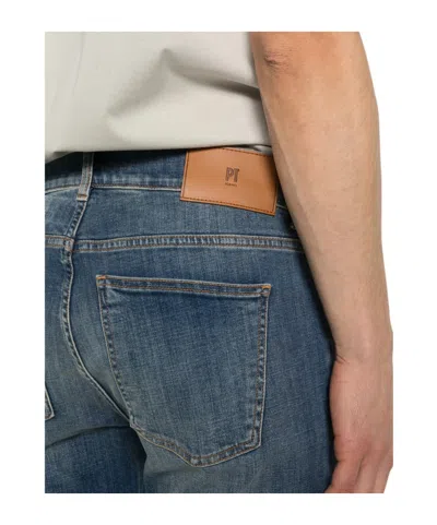 Pt01 Belt Loop Jeans In Blue