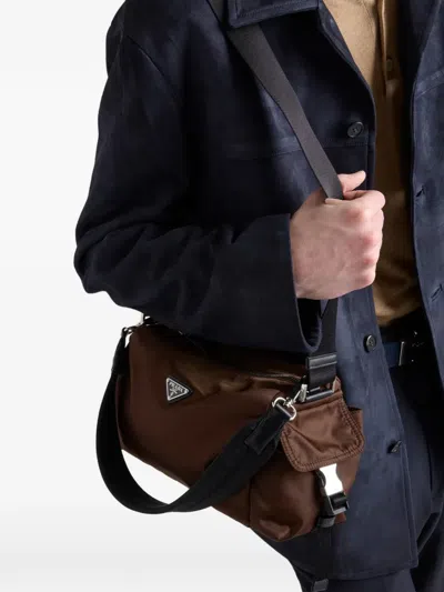 Prada Explore Re-nylon And Leather Bag