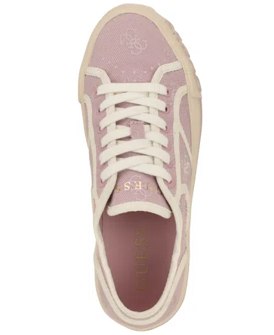 Guess Issah Platform Sneaker In Pink