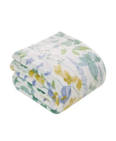 Boho Living Oversized Plush Throw, 60" X 70" In Blue
