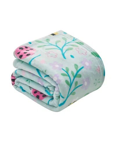 Boho Living Oversized Plush Throw, 60" X 70" In Blue