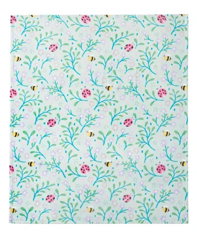 Boho Living Oversized Plush Throw, 60" X 70" In Blue