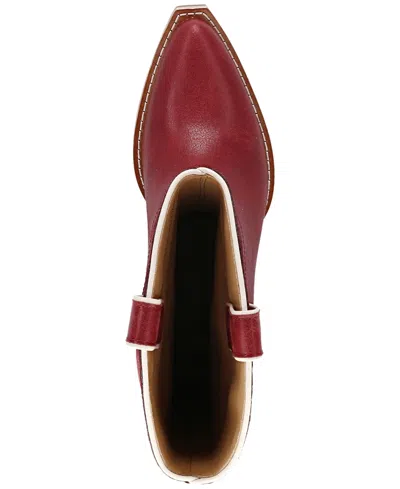 Frye And Co Irlene Tall Deco Stitch In Burgundy