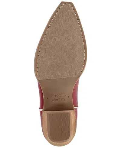 Frye And Co Irlene Tall Deco Stitch In Burgundy