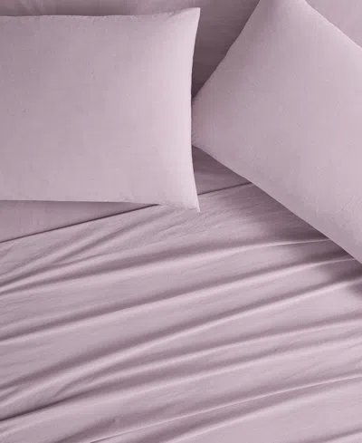 Frye Dusted Denim Cvc 200 Thread Count 4-pc. Sheet Set, Queen In Pink