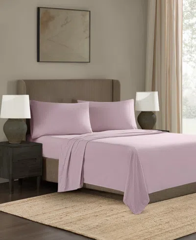Frye Dusted Denim Cvc 200 Thread Count 4-pc. Sheet Set, Queen In Pink