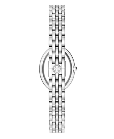 Tory Burch Oval Watch In Silver