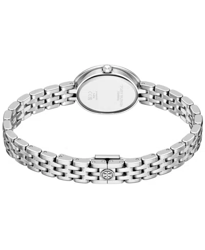 Tory Burch Oval Watch In Silver