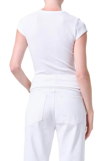 Agolde Bryce Cap Sleeve Tee In Cholla In Multi