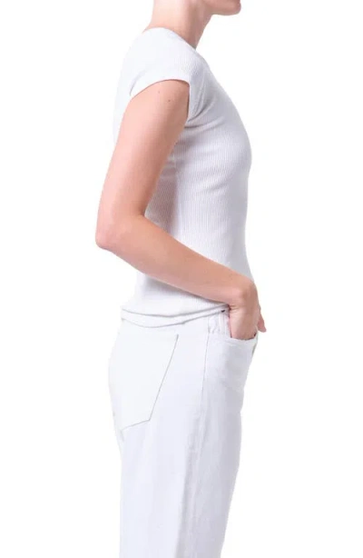 Agolde Bryce Cap Sleeve Tee In Cholla In Multi