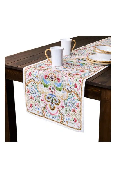 Juliska Sofia Linen Table Runner In Multi
