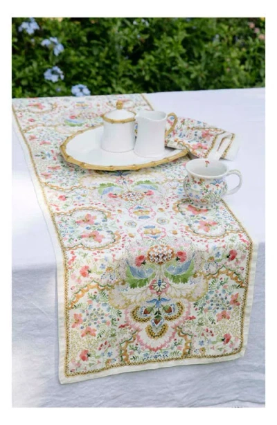 Juliska Sofia Linen Table Runner In Multi