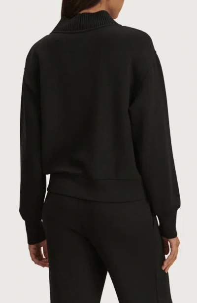 Varley Lucine Button Front Sweater In Black
