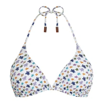 Vilebrequin Women Triangle Bikini Top Micro Ronde Des Tortues In Multi