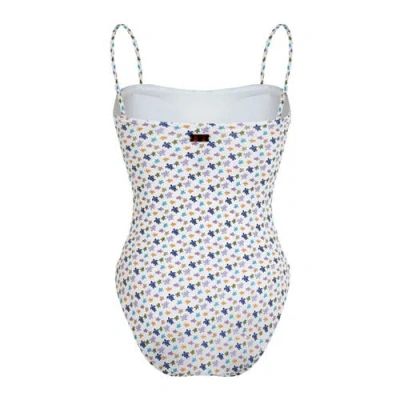 Vilebrequin Women Bustier One-piece Swimsuit Micro Ronde Des Tortues In Multi