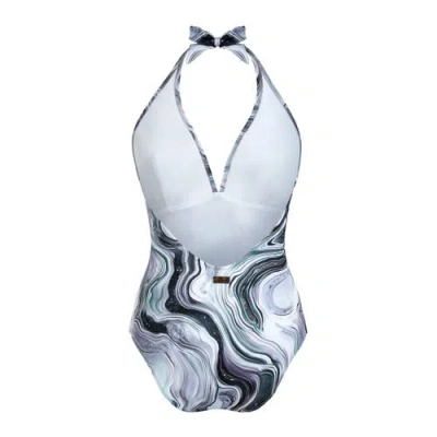 Vilebrequin Women Halter One-piece Swimsuit Marble In Multi