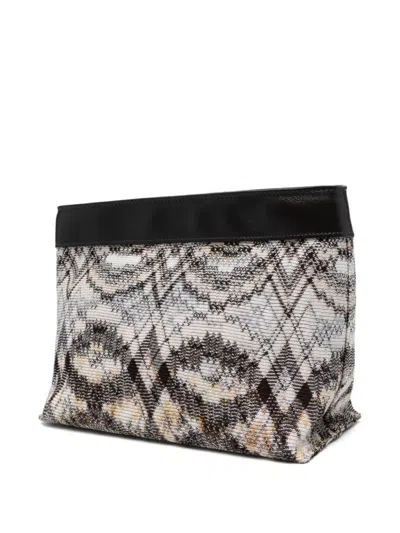 Missoni Patterned Trim Shoulder Bag In Multi