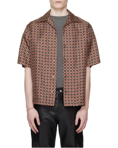 Amiri Patterned Short-sleeve Shirt In Brown