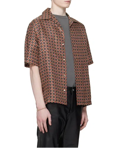Amiri Patterned Short-sleeve Shirt In Brown