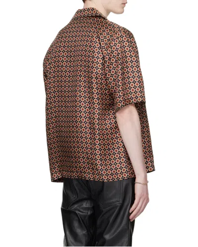 Amiri Patterned Short-sleeve Shirt In Brown