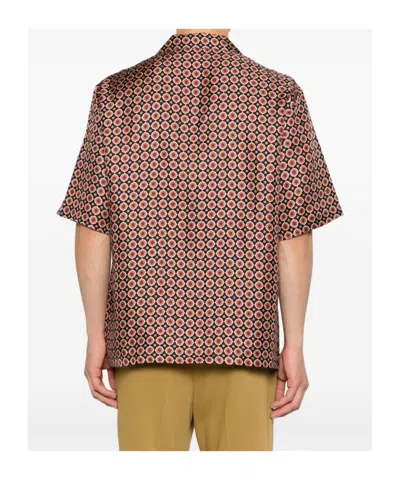 Amiri Patterned Short-sleeve Shirt In Brown