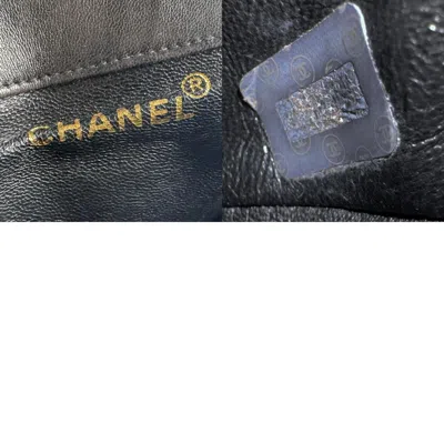 Pre-owned Chanel Black Leather Backpack ()