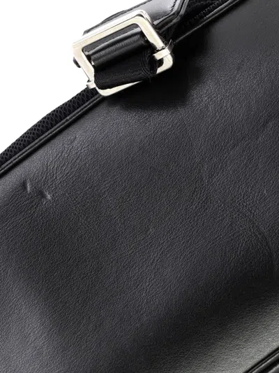 Pre-owned Dior Motion Oblique Galaxy Leather Medium Backpack In Black