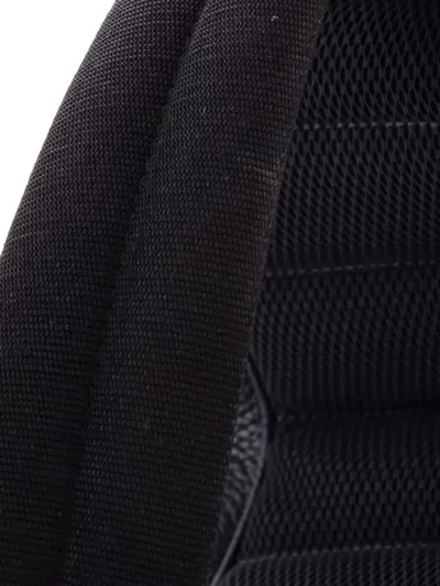 Pre-owned Dior Saddle Single Pocket Leather Large Backpack In Black