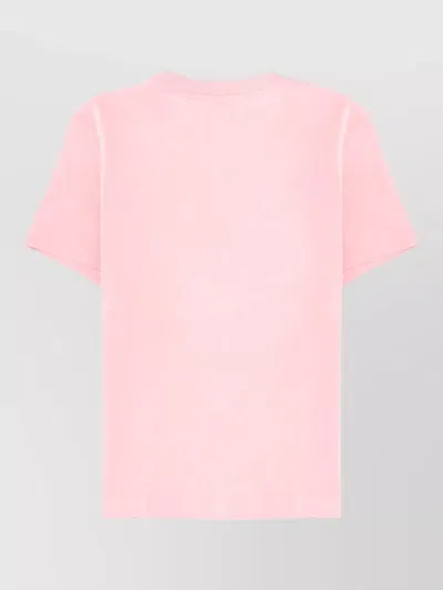 Casablanca Women Airbrush Smiley Fitted Short-sleeve T-shirt In Pink