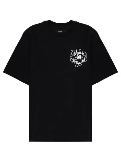Amiri Hollywood Lettering-print T-shirt In Black
