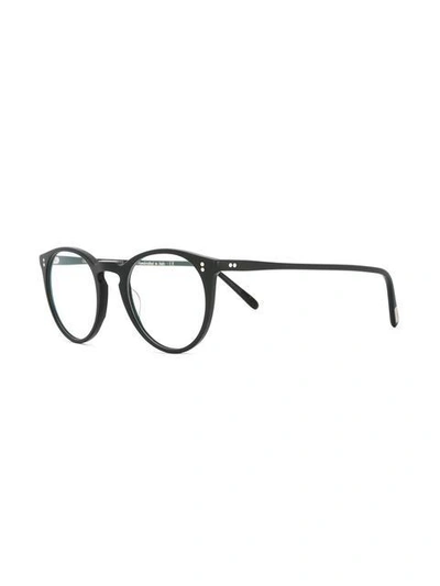 Shop Oliver Peoples 'o'malley' Glasses In Black