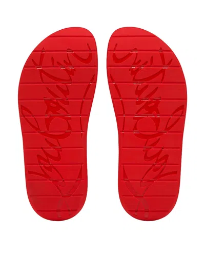Christian Louboutin Louboutin Slides And Clogs Easy Breezy Men Rubber Black In Black
