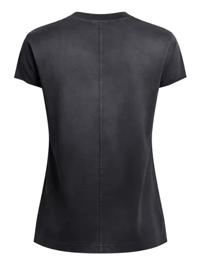 Courrèges Black Solarized Oversized T-shirt In Black