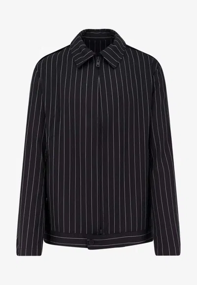 Y-3 Black Refined Wool Ut Blouson Jacket