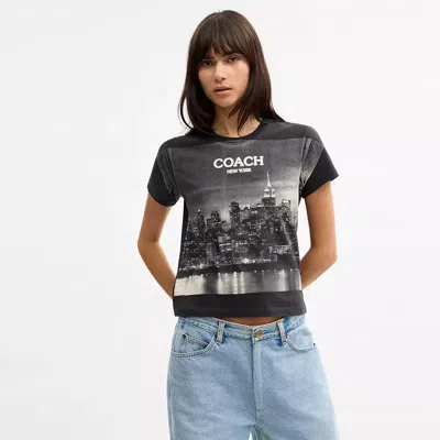 Coach Postcard 90's-t-shirt In Pattern