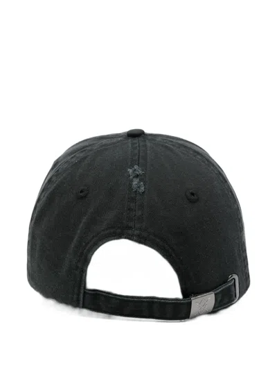 Daily Paper Stack Arch Distressed Cap In Black