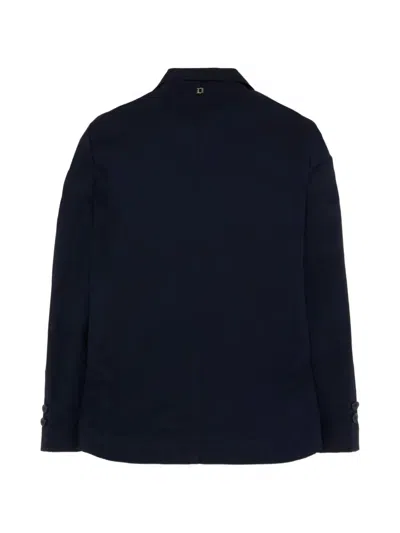 Dondup Double-breasted Jacket In Blue