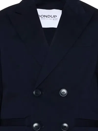 Dondup Double-breasted Jacket In Blue