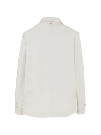 Dondup Double-breasted Jacket In Gray