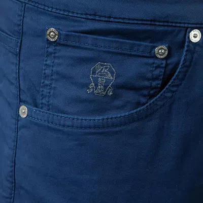 Brunello Cucinelli Belt Loop Jeans In Blue