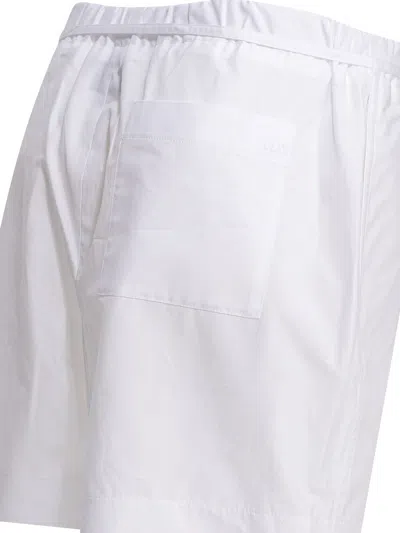 Loulou De Saison Malone Drawstring Shorts In White