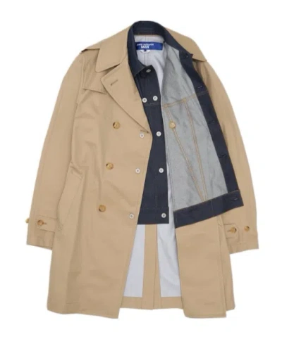 Junya Watanabe Cotton Double-breasted Coat In Brown