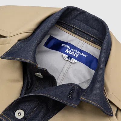 Junya Watanabe Cotton Double-breasted Coat In Brown