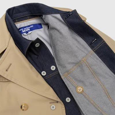 Junya Watanabe Cotton Double-breasted Coat In Brown