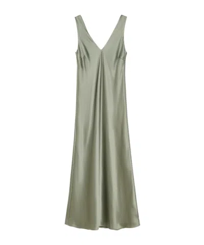 By Malene Birger Levita Satin Maxi Dress In Multi