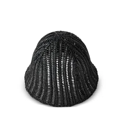 Brunello Cucinelli Techno Raffia Bucket Hat In Neutral