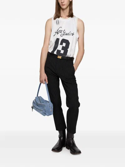 Acne Studios Logo Vest In Blue