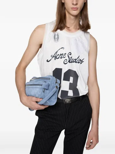Acne Studios Logo Vest In Blue