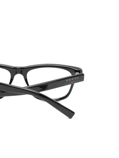 Gucci Rectangle-frame Glasses In Orange