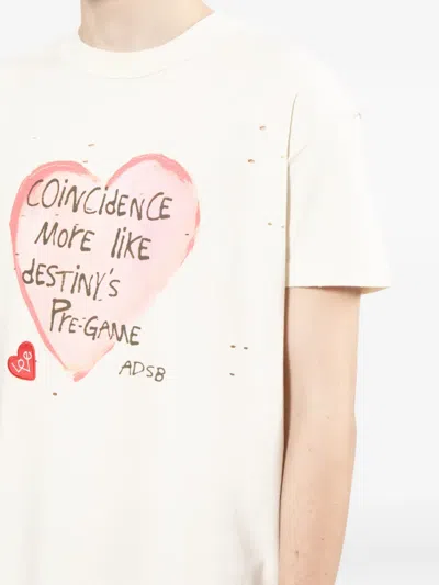 Andersson Bell Heart Message T-shirt In White